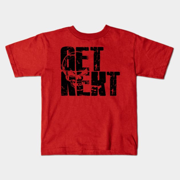 Get Rekt Kids T-Shirt by rachybattlebot